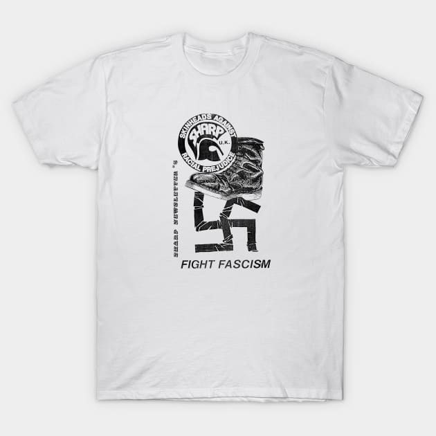 Skinheads Against Racial Prejudice Fight Fascism T-Shirt by ubbies